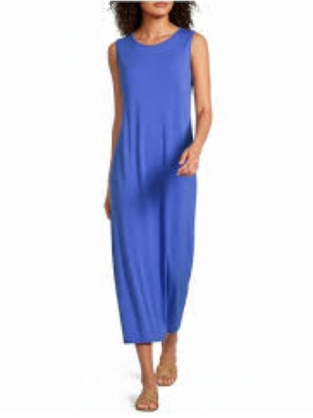 Eileen Fisher Blue Long Dress Sz Large